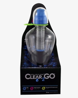 Clear2go® Stylish Splash Water Bottle Filter 20 Oz - Water Bottle, HD Png Download, Free Download