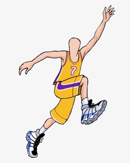 Order A Caricature From Photo Online By Wish2be - Basketball Player Block Cartoon, HD Png Download, Free Download