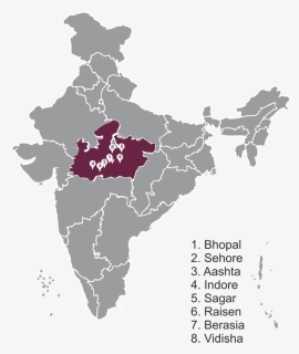 Jharkhand In India Map, HD Png Download, Free Download