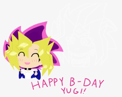 “happy Birthday Yugi ” - Cartoon, HD Png Download, Free Download