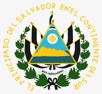 Coat Of Arms Of Principality Of El Salvador - Color El Salvador Flag, HD Png Download, Free Download