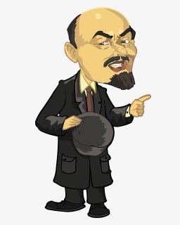 Lenin Full Body Caricature Vector Image - Vladimir Lenin Cartoon, HD Png Download, Free Download