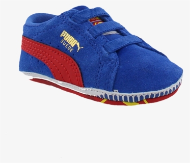 Blue Puma Baby Shoes Crib Pack Suede Superman - Suede, HD Png Download, Free Download