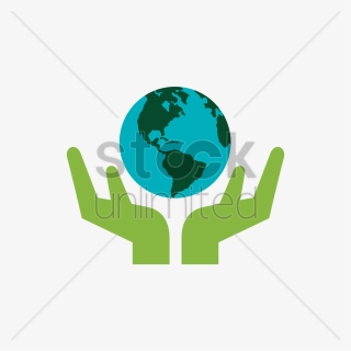 Hand Holding Earth Clipart Earth - Hand Holding Earth Logo, HD Png Download, Free Download