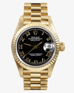 Gold Rolex Watches - Rolex Diamond Watch Png, Transparent Png, Free Download