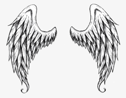 Angel Wings Tattoo Drawing, HD Png Download, Free Download
