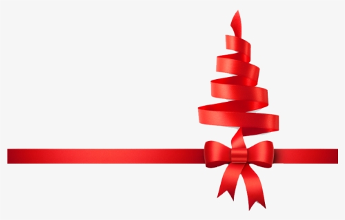 Christmas Ribbon Tree Png - Christmas Ribbon Png Transparent, Png Download, Free Download