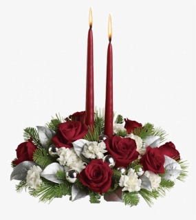 Candel - Table Rose Flower Decoration Png, Transparent Png, Free Download