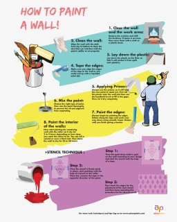 Paint A Wall Infographic, HD Png Download, Free Download