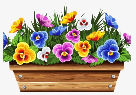 Flower Box Clip Art, HD Png Download, Free Download