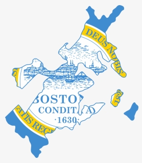 Flag Map Of Boston - Boston On Map Png, Transparent Png, Free Download