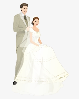 Transparent Wedding Dress Clipart Png - Wedding Frames For Photoshop, Png Download, Free Download