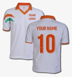 Indian Cricket Jersey Design Front Back - Indian Cricket T Shirt Design, HD Png Download, Free Download