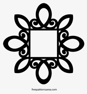Vintage Wall Mirror Frame Vector Desing - Frame Mirror Cnc 2d, HD Png Download, Free Download