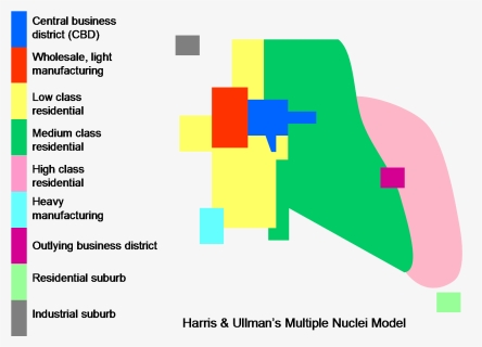 File - Ulman2 - Multiple Nuclei Definition Ap Human Geography, HD Png Download, Free Download