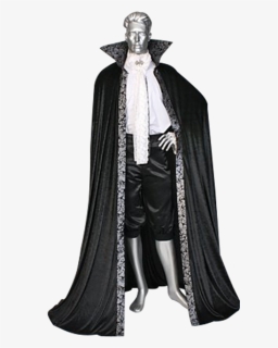 Vampire Cape Png - Black And Silver Cape, Transparent Png, Free Download