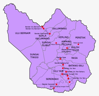 Selangor Map Hulu Selangor, HD Png Download, Free Download