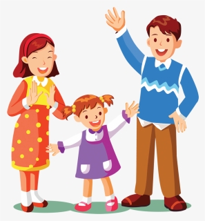 Children Phone Smartwatch Android Mobile Phone - Cartoon Family Transparent Background, HD Png Download, Free Download
