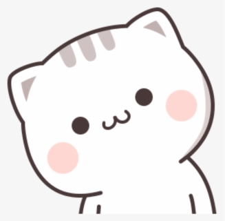 #kitty #kitten #cat #white #kawaii #soft #mochi #chibi - Kawaii White Cat Sticker, HD Png Download, Free Download