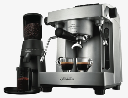 Sunbeam Pu6910 Espresso Machine & Grinder - Sunbeam Coffee Machine Pu6910, HD Png Download, Free Download
