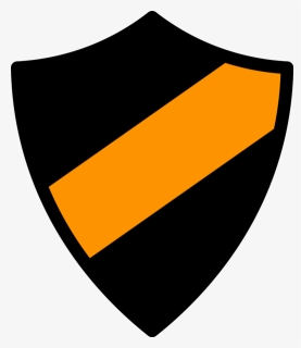 Emblem Icon Black-orange - Orange And Black Shield Logo, HD Png Download, Free Download