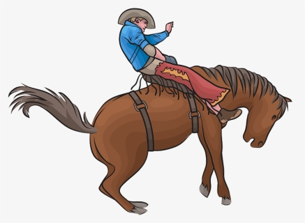 Saddle Bronc Rodeo Clipart - Mane, HD Png Download, Free Download