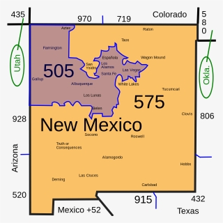 New Mexico Area Codes, HD Png Download, Free Download
