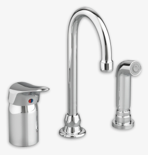 Thumb Image - Delta Single Handle Gooseneck Faucet With Side Sprayer, HD Png Download, Free Download