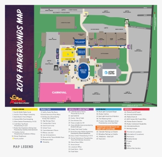 Transparent Carnival Rides Png - Houston Rodeo Map 2019, Png Download, Free Download