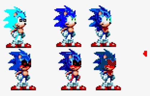 Modern Sonic Exe Sprites , Png Download - Modgen Modern Sonic Sprites,  Transparent Png - 558x740 PNG 