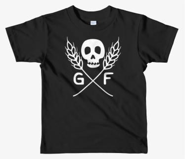 Gf Skull White Mockup Front Flat Black, HD Png Download, Free Download