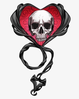 Insignia Skull Heart, HD Png Download, Free Download