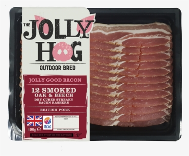 Smoked Streaky Bacon Mock Up - Jolly Hog Sausages, HD Png Download, Free Download