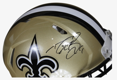 Drew Brees Autographed New Orleans Riddell Speed Proline - New Orleans Saints At New York Giants, HD Png Download, Free Download