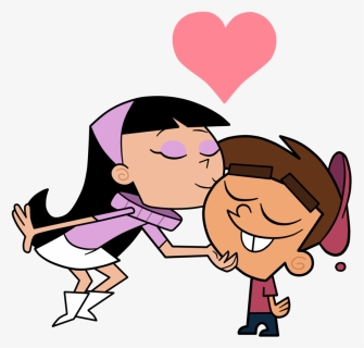 The Fairly Oddparents - Trixie Kissing Timmy Turner, HD Png Download, Free Download