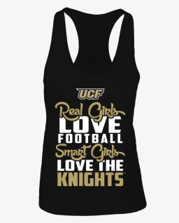 Ucf Real Girls Love Football Smart Girl Lov The Knights - Active Tank, HD Png Download, Free Download