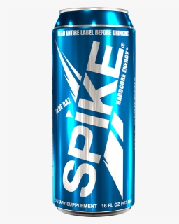 Spike Hardcore Energy Blue Raz - Spike Energy Drink, HD Png Download, Free Download