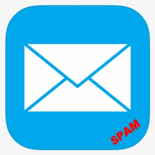 Email Spam - Email Icon Png Blue, Transparent Png, Free Download