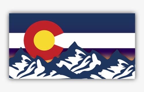Colorado Flag Mountain Clip Art, HD Png Download, Free Download