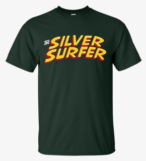 Silver Surfer Classic Title Clean Silver Surfer T Shirt - Active Shirt, HD Png Download, Free Download