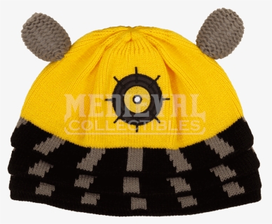 Yellow Doctor Who Dalek Beanie - Knit Cap, HD Png Download, Free Download
