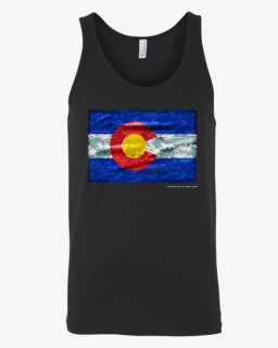 Digital Camo Colorado Flag Men"s Tank T Shirts Heart - T-shirt, HD Png Download, Free Download