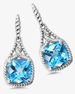 Blue Topaz Post Earrings - Earrings, HD Png Download, Free Download