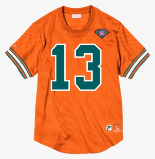 Mitchell And Ness Miami Dolphins Orange Mesh Jersey, HD Png Download, Free Download