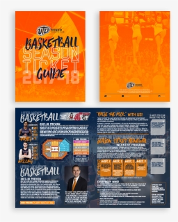 Utep Basketball Season Ticket Brochure , Png Download - Basketball Brochure Season Tickets, Transparent Png, Free Download