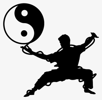 Yin Yang, Harmony, Balance, Ying, Religion, Sign, Yin, - Kung Fu Silhouette, HD Png Download, Free Download
