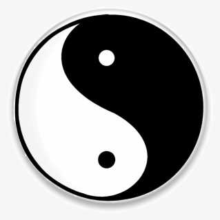 Yingyang Button Image - Design Principles Of Art Contrast, HD Png Download, Free Download