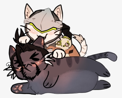 Handsome - Mcgenji - Kitties - Mcgenji - Oni , Png - Cartoon, Transparent Png, Free Download