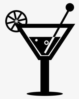 Cocktail On A Glass Comments - Drinks Icon Png, Transparent Png, Free Download