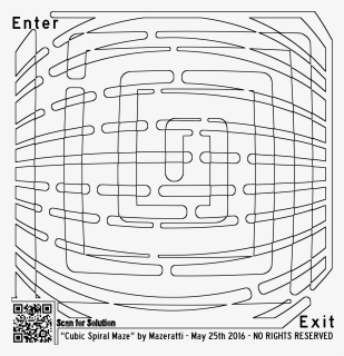 Cubic Spiral Maze Coloring For Grown Ups Clip Arts - Minor Pentatonic Pedal Steel, HD Png Download, Free Download